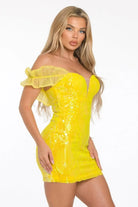Sequin mini dress close detail - Epicplacess