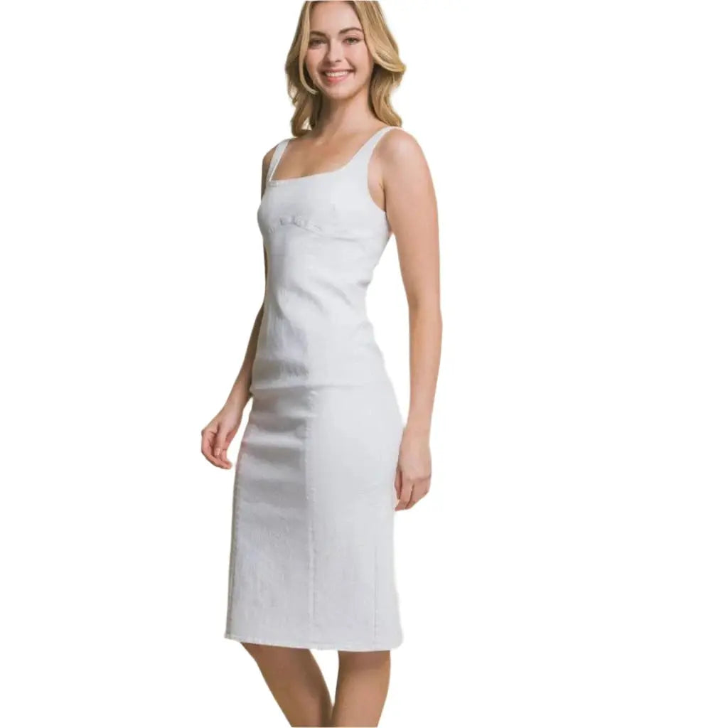 Breeze denim midi dress - Epicplacess