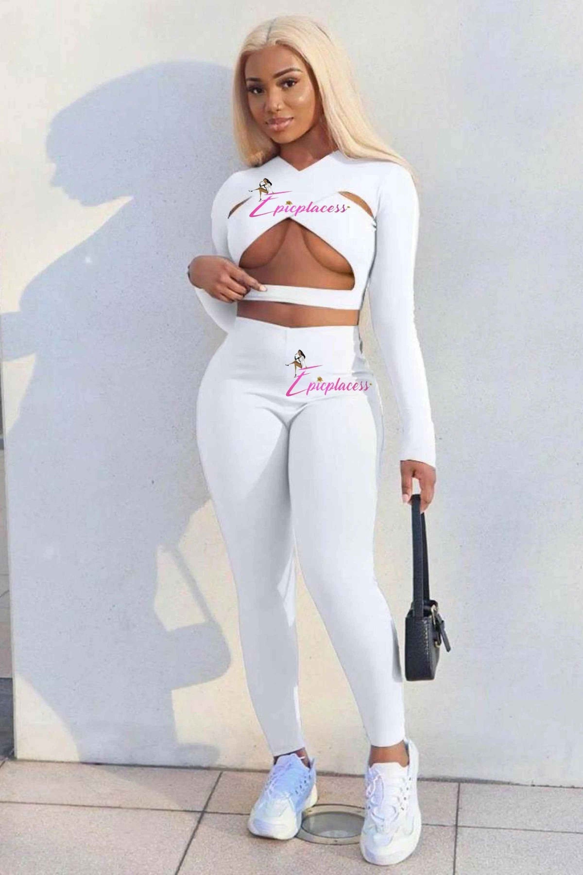 Lace-up jumpsuit set - Epicplacess