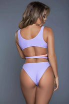 Purple beach set front view - Epicplacess