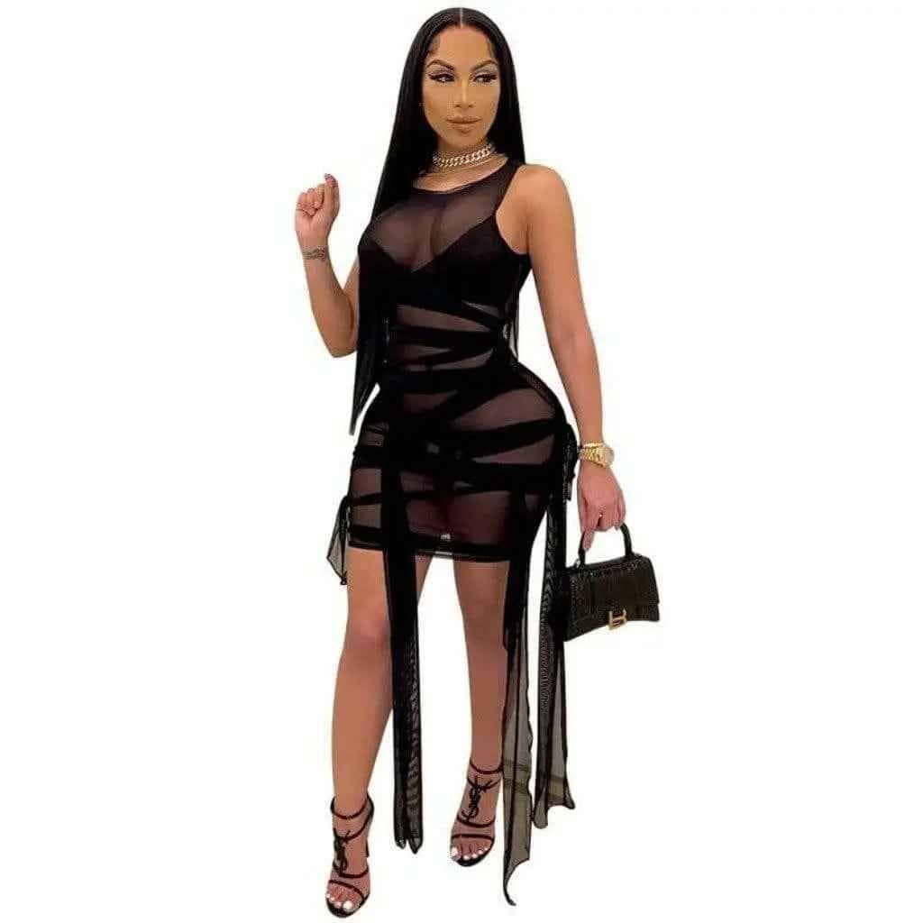 Black mini dress back view - Epicplacess