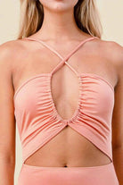 Cross strap crochet dress final product view - Epicplacess