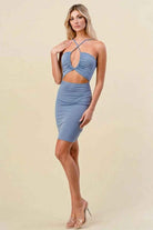 Brown mini dress final view - Epicplacess