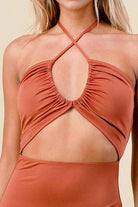 Crochet mini dress front view - Epicplacess