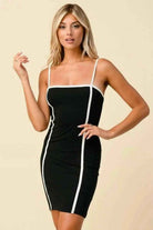 Ribbed mini dress detail view - Epicplacess
