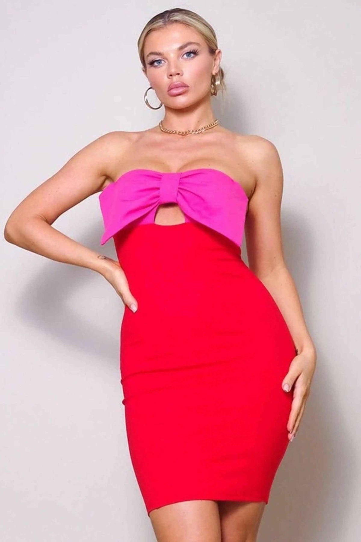 Hot pink mini dress - Epicplacess