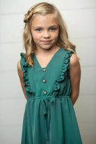 Kids ruffle dress front view - Epicplacess