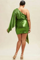 Green mini dress outfit view - Epicplacess