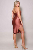One-shoulder midi dress detail - Epicplacess