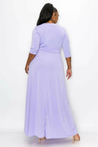 Twist front maxi dress front view - Epicplacess