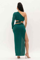 Green maxi dress detail - Epicplacess