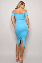 Mermaid midi dress side view - Epicplacess
