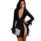 Embellished mini dress front view - Epicplacess