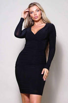 Steph crossover midi dress close detail - Epicplacess