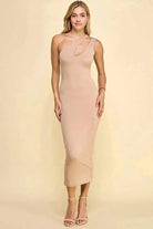 Brown halter maxi dress - Epicplacess