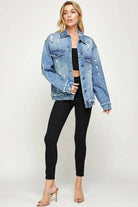 Denim jacket outfit view - Epicplacess