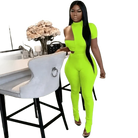 Hooded knit jumpsuit front view - Epicplacess