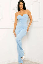 Blue tube top jumpsuit - Epicplacess