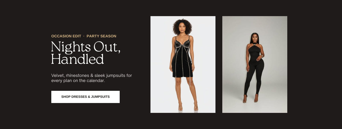 Nights Out, Handled — occasion dresses and jumpsuits at EpicPlacess