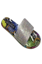 Multicolor flat sandals front view - Epicplacess