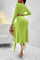 Sweater skirt set front view - Epicplacess