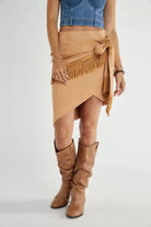 Fringed mini skirt final view - Epicplacess