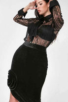 Asymmetrical flower midi skirt - Epicplacess