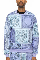 Paisley Epic lavender bandana print sweater - Epicplacess