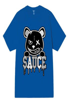 Blue graphic T-shirt detail - Epicplacess