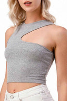 Grey tank top back view - Epicplacess