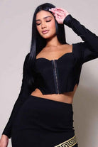Black Taking Chances corset top - Epicplacess