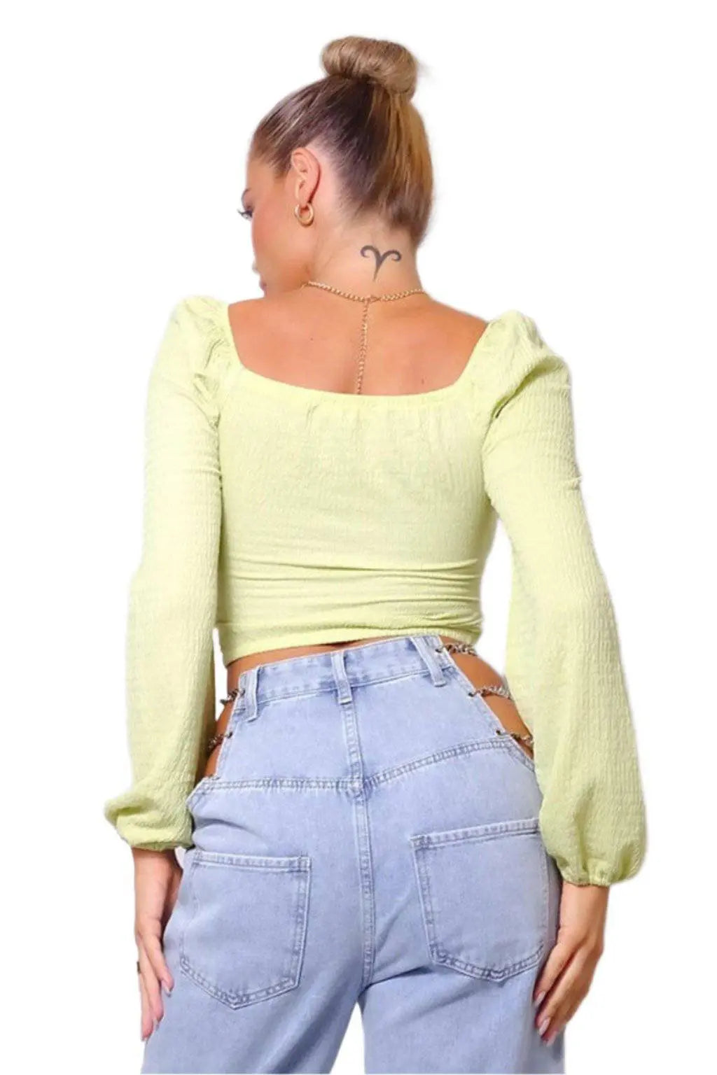Special V Amore crop top front view - Epicplacess