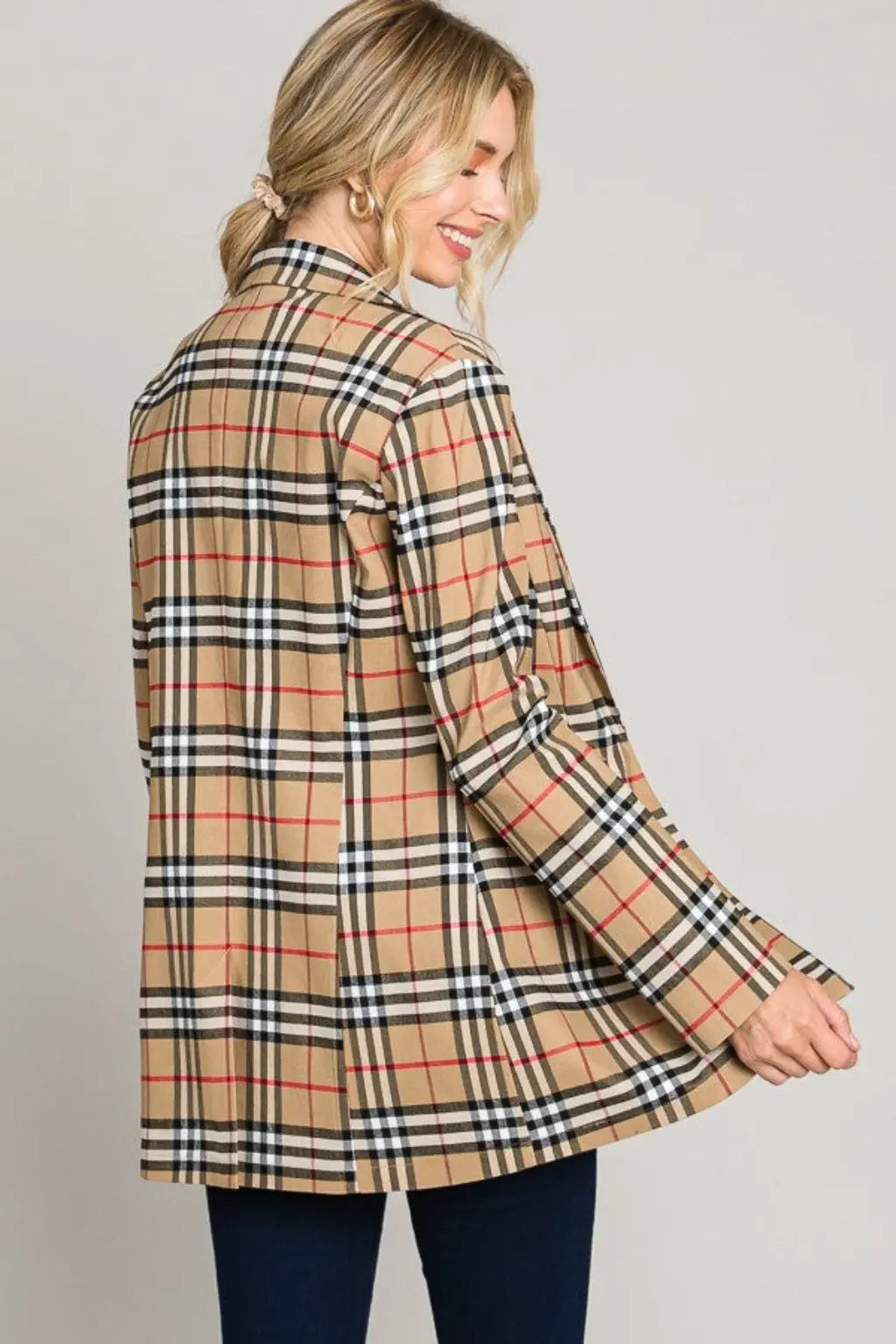 Tartan plaid blazer final view - Epicplacess