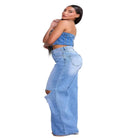 Blue jeans outfit view - Epicplacess