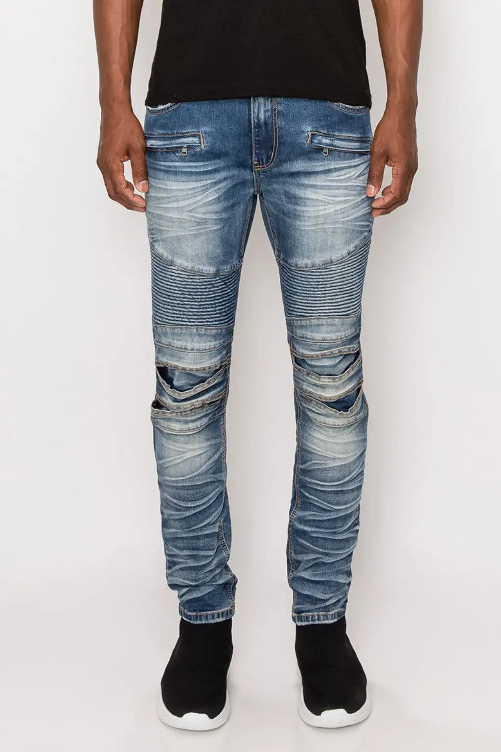 Stacked jeans outfit view - Epicplacess