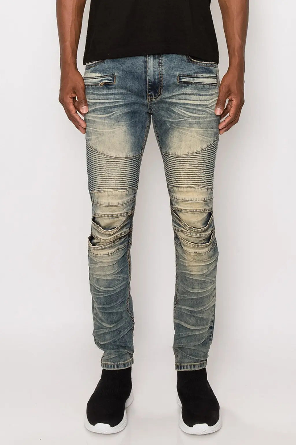 Stacked jeans side view - Epicplacess