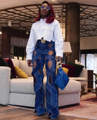 Infinity Cosmic blue wide-leg jeans - Epicplacess