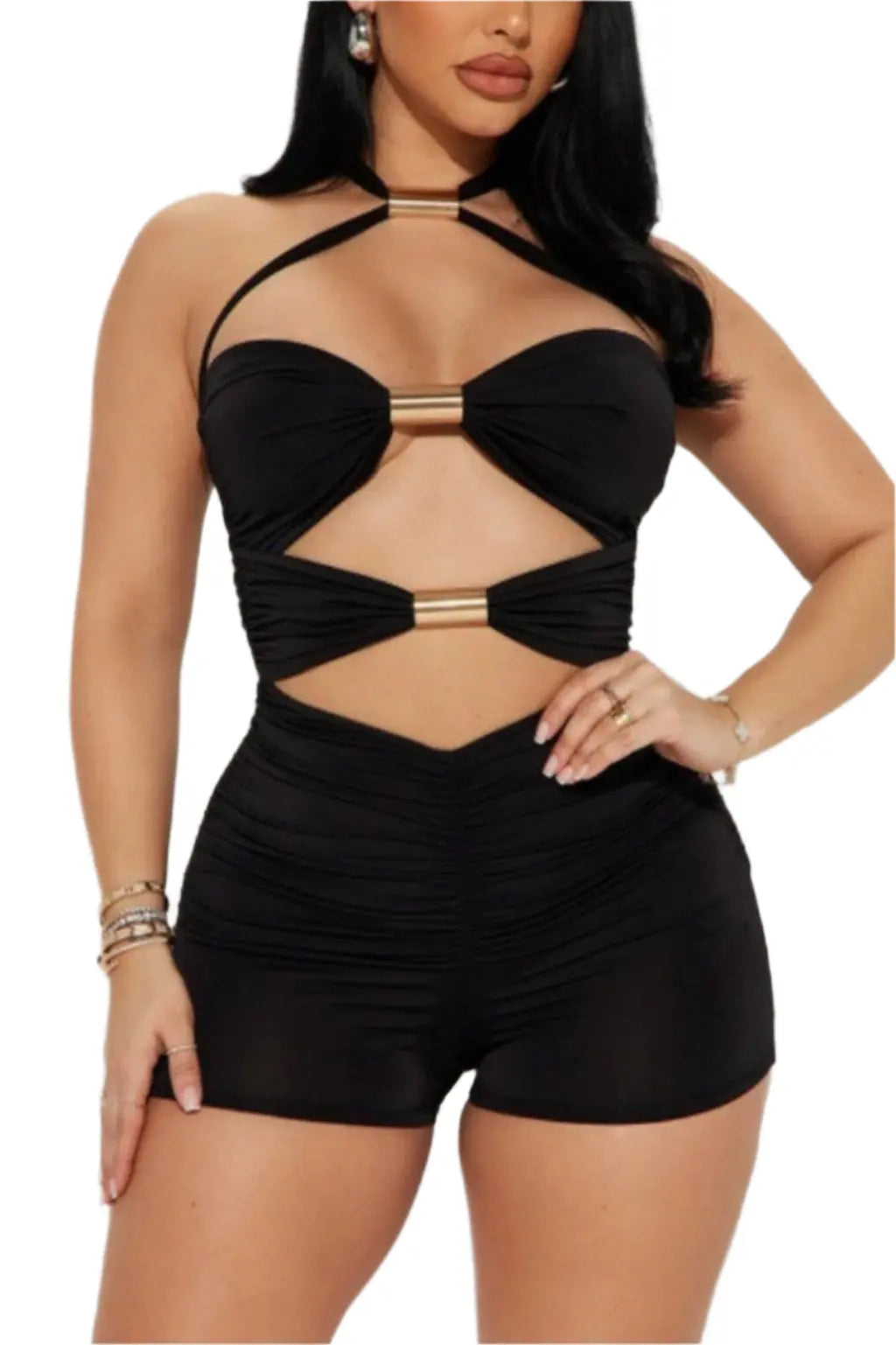 Black jumpsuit outfit view - Epicplacess