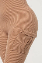 Mocha unitard jumpsuit detail - Epicplacess