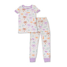 Kids' boho surf print short sleeve bamboo pajama set