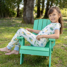 Kids' boho surf print short sleeve bamboo pajama set – view 2