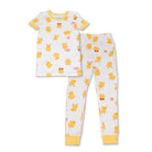 Kids' boho surf print short sleeve bamboo pajama set – view 4