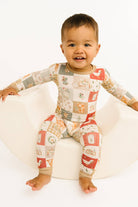 Kids' Country Christmas print long sleeve bamboo pajama set