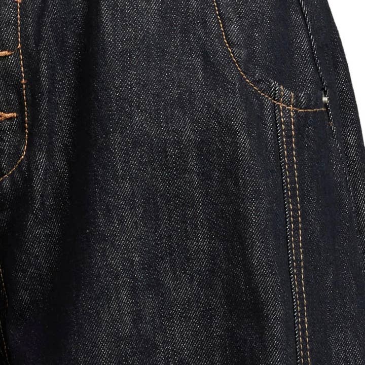 Men's Black American Street-Style Baggy Denim Jeans - view 5