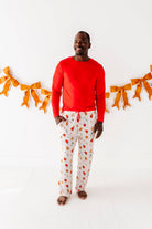 Men's Cookie Crew Bamboo Lounge Pajama Pants in cookie print – alternate view