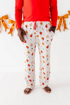 Men's Cookie Crew Bamboo Lounge Pajama Pants in cookie print – styled view
