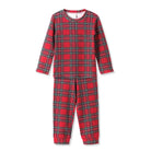 Men's Holiday Tartan Plaid Bamboo Pajama Pants in red – alternate view