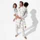 Men's Holy Night Bamboo Button-Up Pajama Set in holy night print – front view