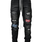 Men's Light Blue Slim-Fit Distressed Denim Jeans - view 2