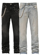 Men's Nostalgic Blue Straight-Leg Stretch Denim Jeans - view 2